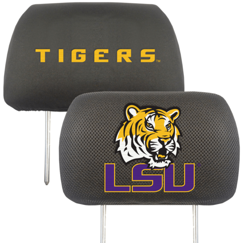 NCAA 2-PC CAR HEADREST COVER SET