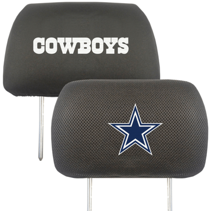 NFL 2-PC CAR HEADREST COVER SET