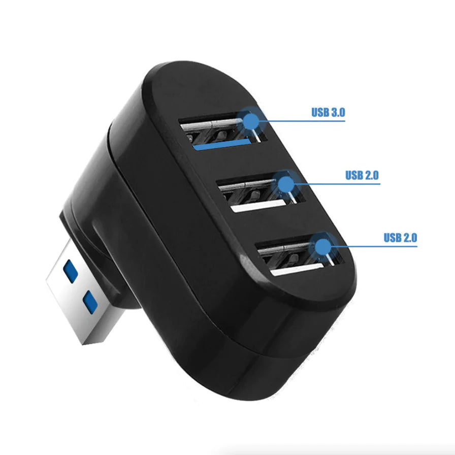 High Speed 3 Port USB 3.0 Multi HUB Splitter Expansion Desktop PC Laptop Adapter