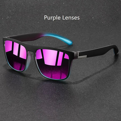 Fashion Vintage Square Sports Sunglasses Men Women Fishing Driving For