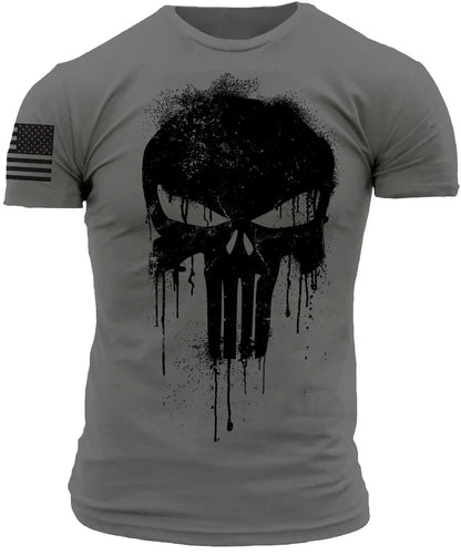 Men's T shirt for men 3D Print Military Patriotic Skull Dropped T