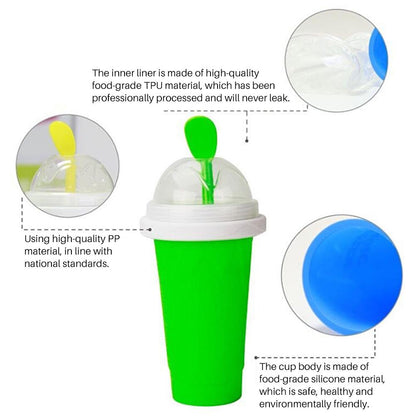 Slushy Maker Portable Travel Ice Cup Homemade Freeze Drinks Cup