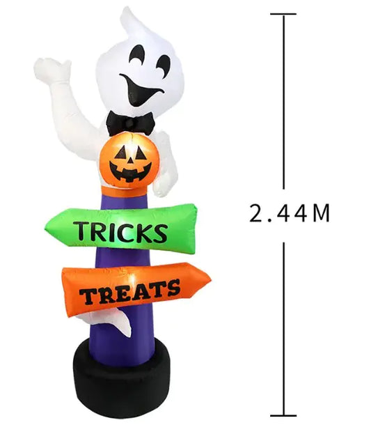 Halloween Inflation Model Road Sign