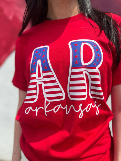 Arkansas Stars and Stripes Tee